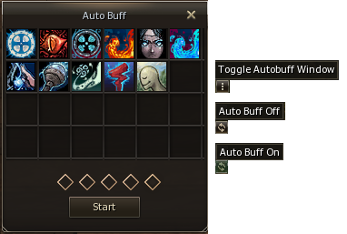 Auto Buff Interface